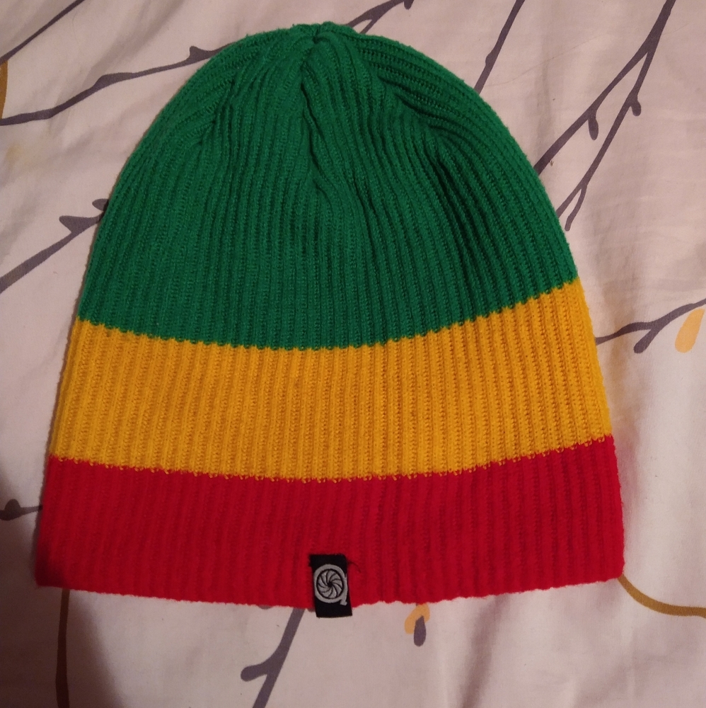 I am selling a Rasta Beanie with a pocket on the inside! Unisex- One size.